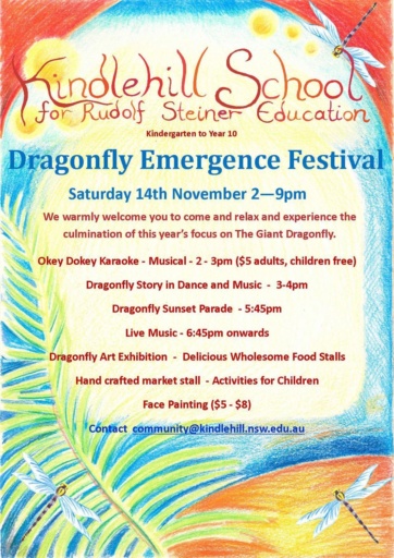 Kindlehill School honours seasonal rhythms and community spirit through the Dragonfly Emergence Festival featuring nature-inspired arts and music.