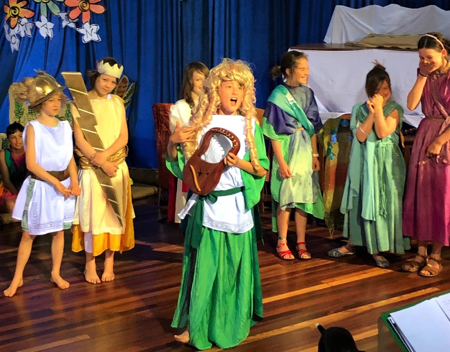 Students perform the myth of Persephone, honouring seasonal cycles through creative storytelling and artistic expression at Kindlehill.