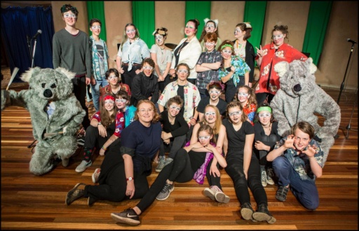 Empowered students unite through song and costume, advocating for the planet with a spirited, community-centred performance.