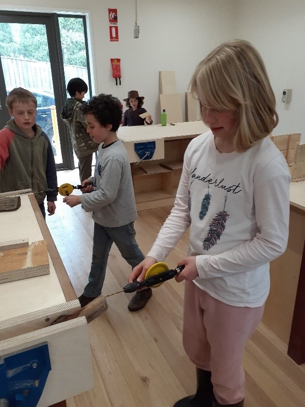 Class 3-4 Woodworking - Kindlehill School, NSW