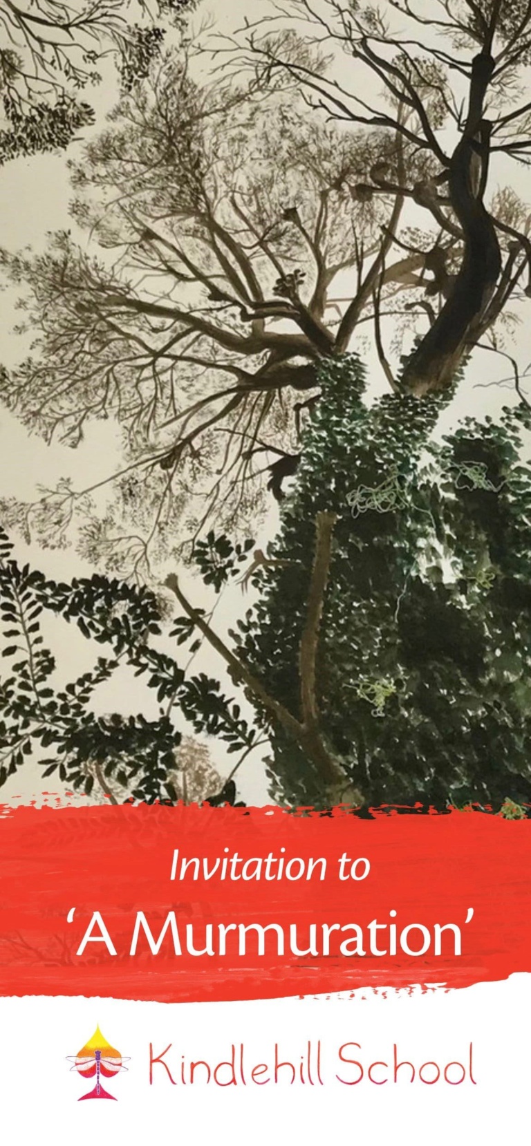 Intertwining native trees symbolise strength and togetherness for the Kindlehill Senior School launch of A Murmuration.