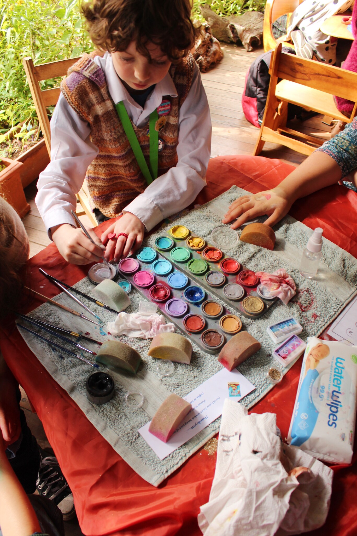 Children foster community connection through shared creativity and artistic expression during the vibrant Kindlehill Autumn Fair.