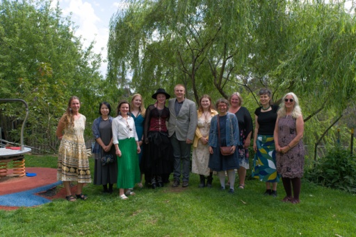 Kindlehill staff and students gather in nature, celebrating a shared journey of individual growth and heart-centred community connection.