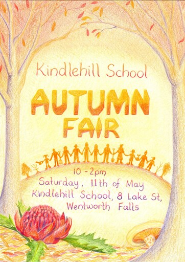 Community silhouettes hold hands under golden autumn trees, honouring natures seasonal rhythm and the warm spirit of togetherness.