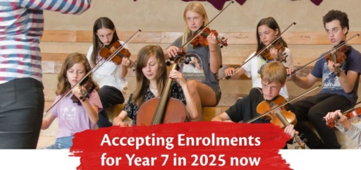 Kindlehill students play string instruments, harmonising head, heart, and hands through shared music and collective community spirit.