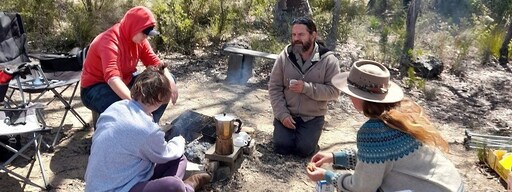 Kindlehill students and Uncle Chris Tobin gather on Dharug Country to protect the sacred waters of Bulgamatta.