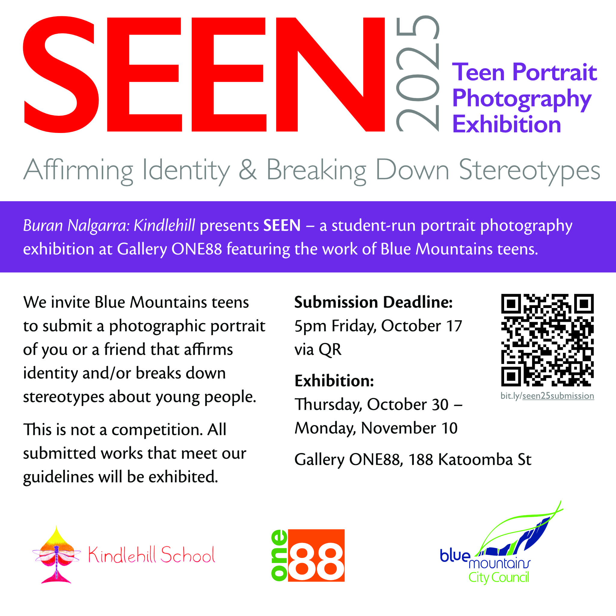 Local students affirm their authentic identities and challenge stereotypes through expressive portrait photography in a collaborative community exhibition.