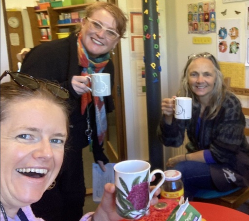 Educators Collette, Sue, and Eliza foster warmth and confidence while delivering Kindlehills dedicated literacy support program.