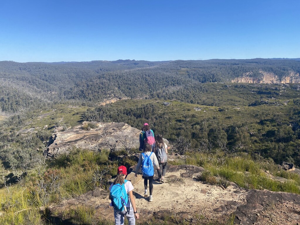 Students connect with Country and build resilience while walking the rugged tracks of the wild Blue Mountains bushland.