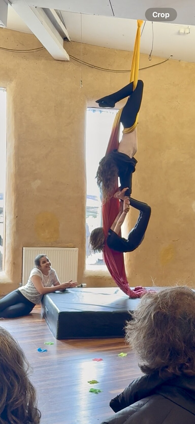 Students cultivate courage and trust through collaborative aerial performance, reflecting Kindlehills unique spirit of community and resilience.