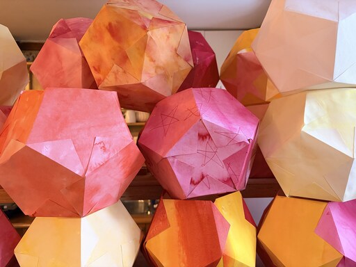 Vibrantly coloured hand-crafted lanterns celebrate artistic expression and seasonal rhythms within our warm Kindlehill school village.